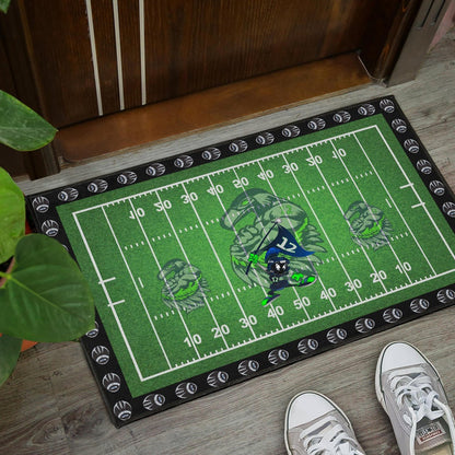 American Football Team Door Mat - Seattle Seahawks Muscle Marvin The Martian 12 Door Mat Home Decor