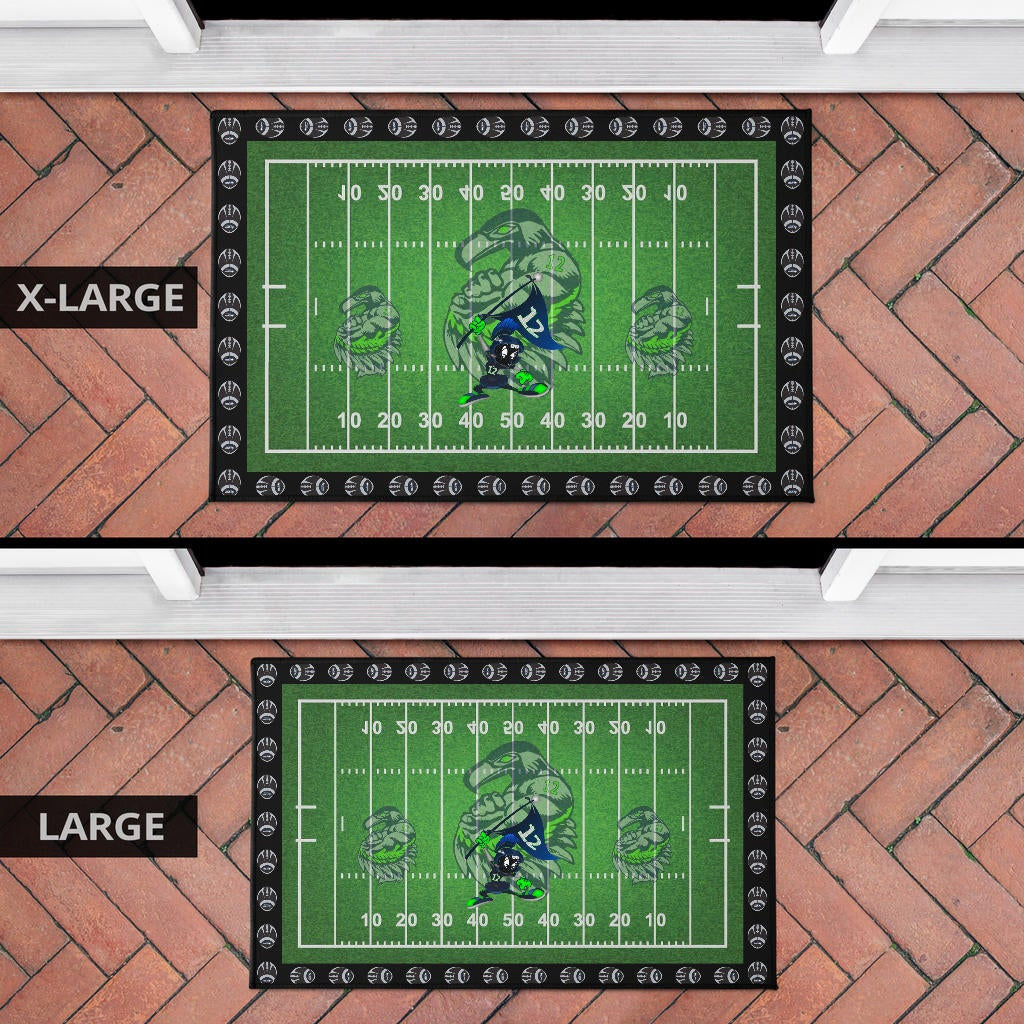 American Football Team Door Mat - Seattle Seahawks Muscle Marvin The Martian 12 Door Mat Home Decor