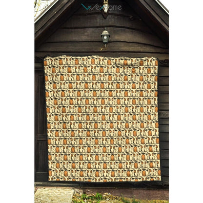 English Bulldog Pattern Print Design 02 Premium Quilt