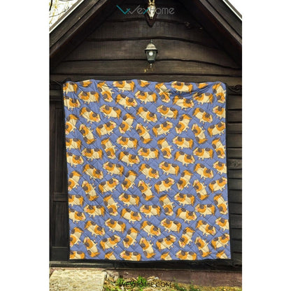 Guinea Pig Pattern Print Design 02 Premium Quilt