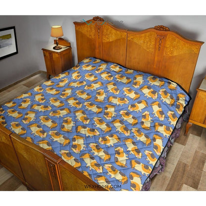 Guinea Pig Pattern Print Design 02 Premium Quilt