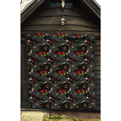 Eagle Pattern Print Design 04 Premium Quilt