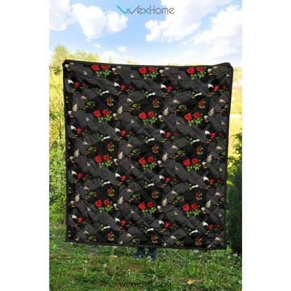 Eagle Pattern Print Design 04 Premium Quilt