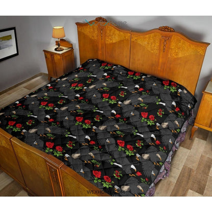 Eagle Pattern Print Design 04 Premium Quilt