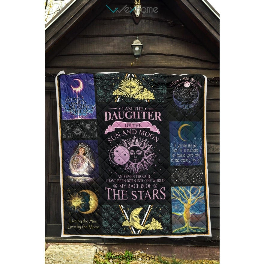Daughter Of Sun And Moon Premium Quilt
