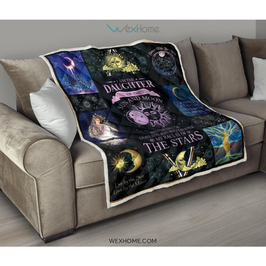 Daughter Of Sun And Moon Premium Quilt