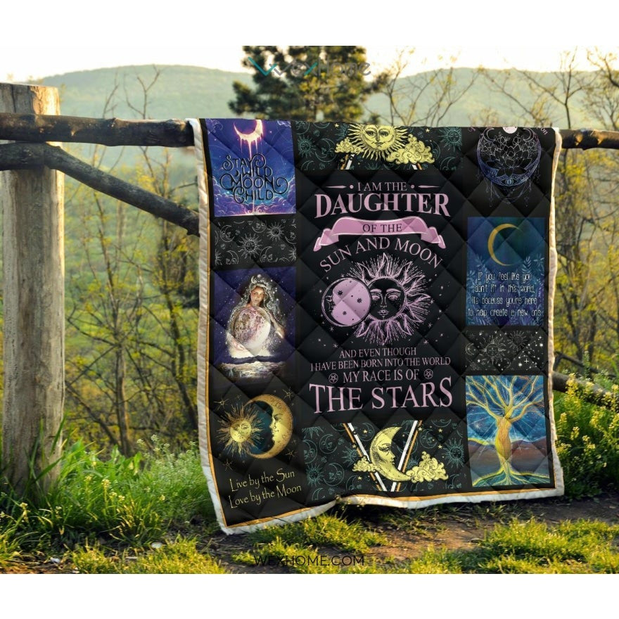 Daughter Of Sun And Moon Premium Quilt