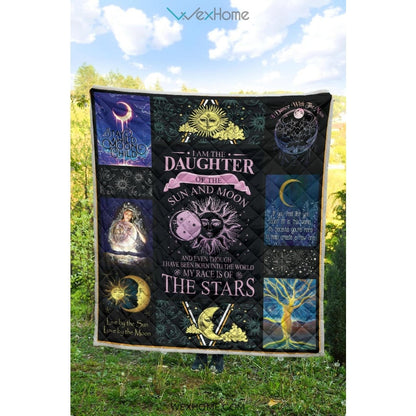 Daughter Of Sun And Moon Premium Quilt
