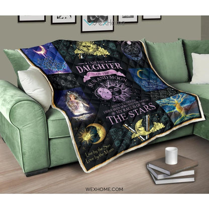 Daughter Of Sun And Moon Premium Quilt