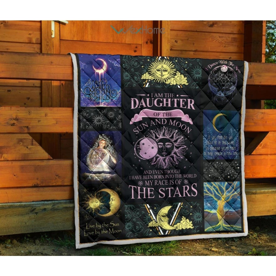 Daughter Of Sun And Moon Premium Quilt
