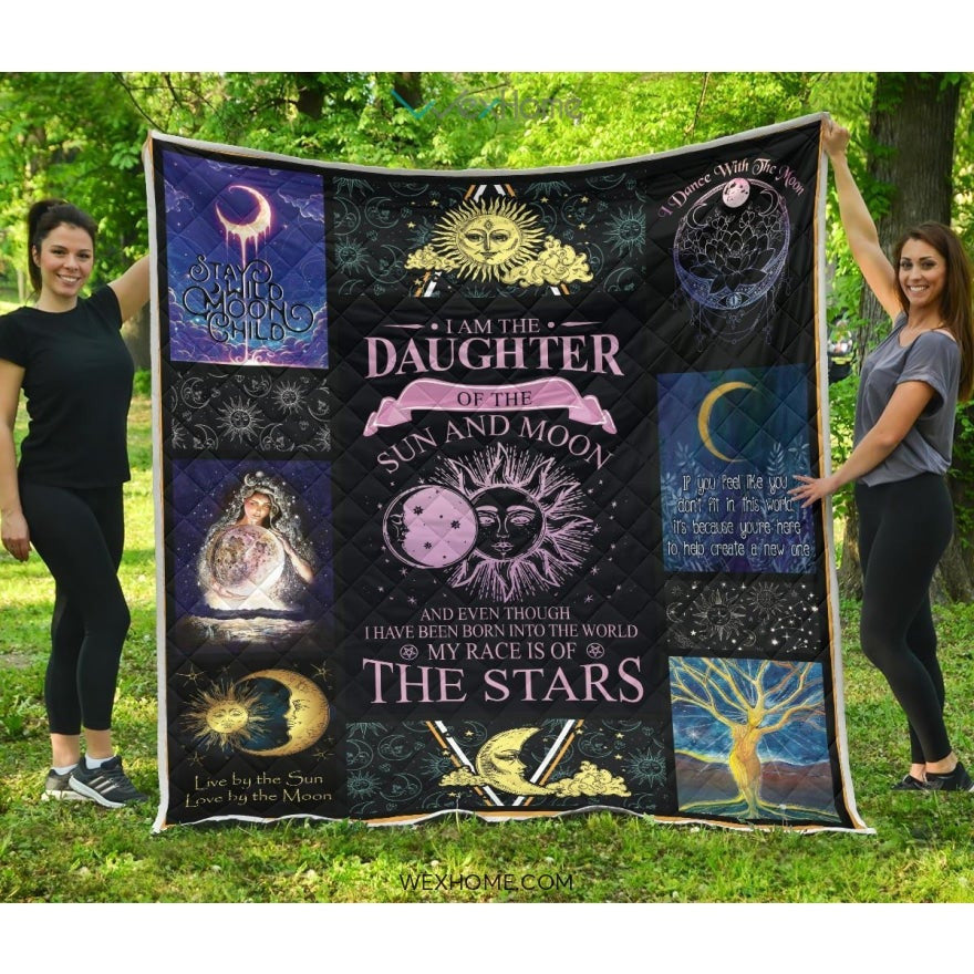 Daughter Of Sun And Moon Premium Quilt