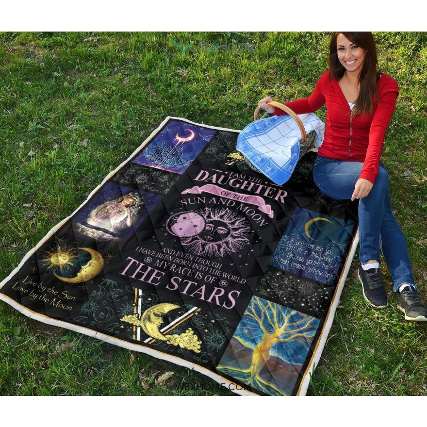 Daughter Of Sun And Moon Premium Quilt