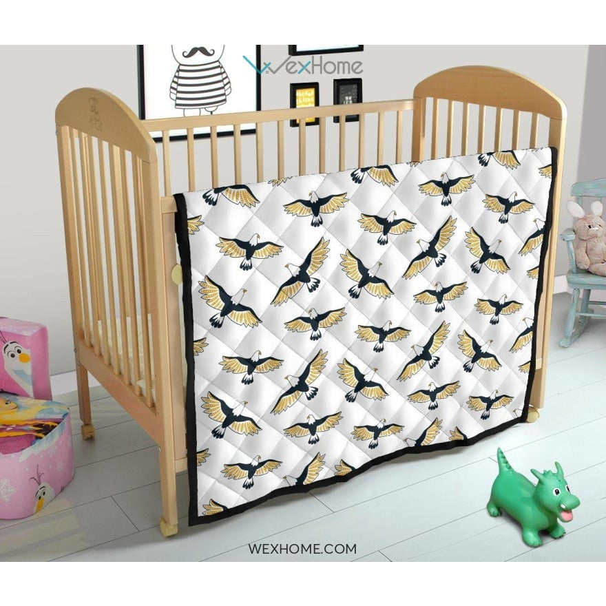 Eagle Pattern Print Design 03 Premium Quilt