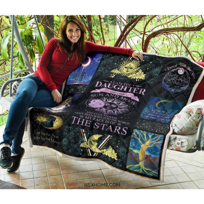 Daughter Of Sun And Moon Premium Quilt