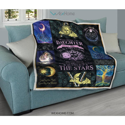 Daughter Of Sun And Moon Premium Quilt