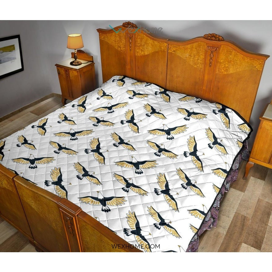 Eagle Pattern Print Design 03 Premium Quilt