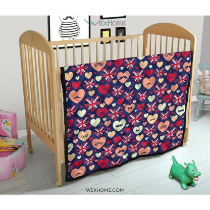 British Pattern Print Design 02 Premium Quilt