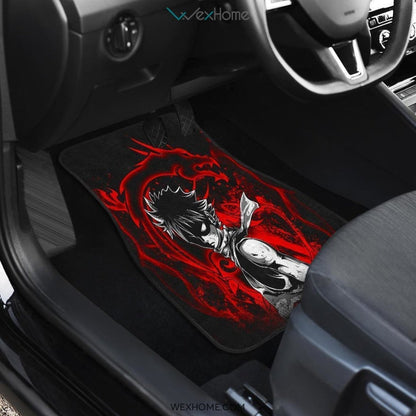 Natsu Dragneel Front And Back Car Mats