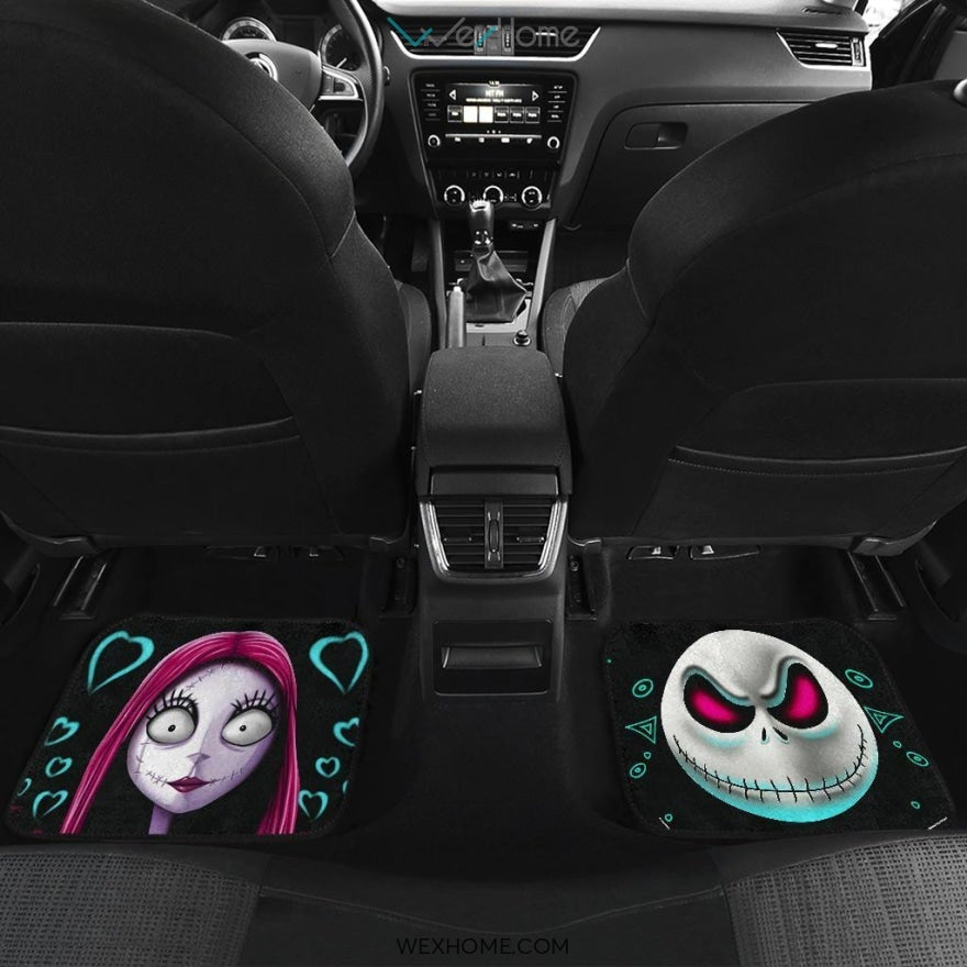 Jack And Sally Nightmare Before Christmas Front And Back Car Mats Best Car Gift 2021