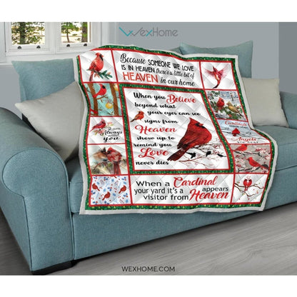 WEXHOME I Am Always With You Cardinal Premium Quilt