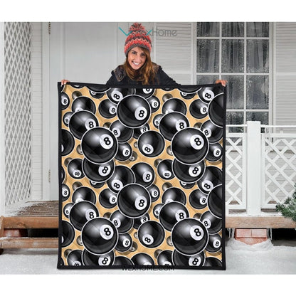 Billiard Ball Pattern Print Design 04 Premium Quilt