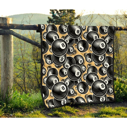 Billiard Ball Pattern Print Design 04 Premium Quilt