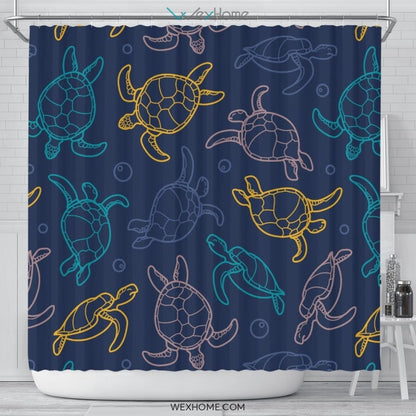 Turtle Shower Curtain