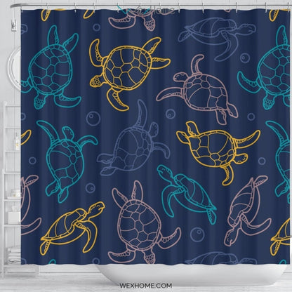 Turtle Shower Curtain