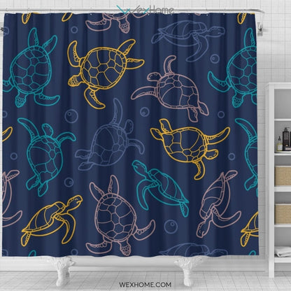 Turtle Shower Curtain