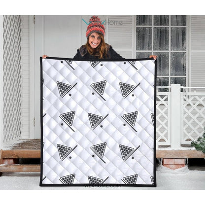 Billiard Ball Pattern Print Design 03 Premium Quilt