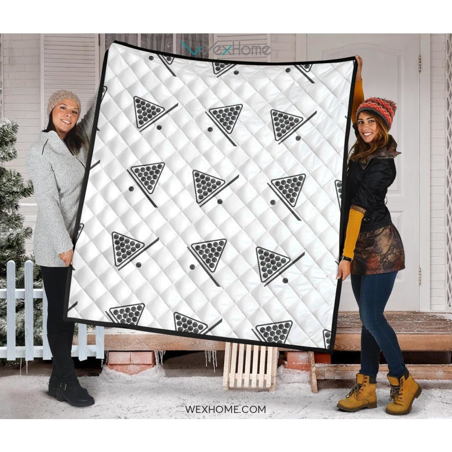 Billiard Ball Pattern Print Design 03 Premium Quilt
