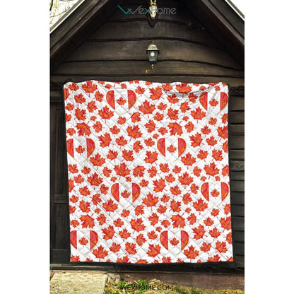Canada Pattern Print Design 02 Premium Quilt