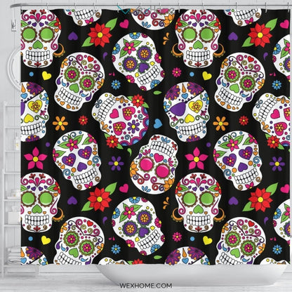 Sugar Skull Shower Curtain