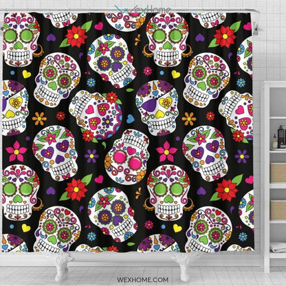 Sugar Skull Shower Curtain