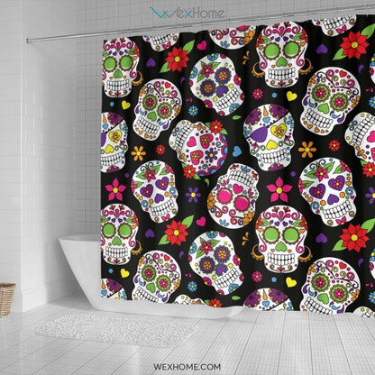 Sugar Skull Shower Curtain