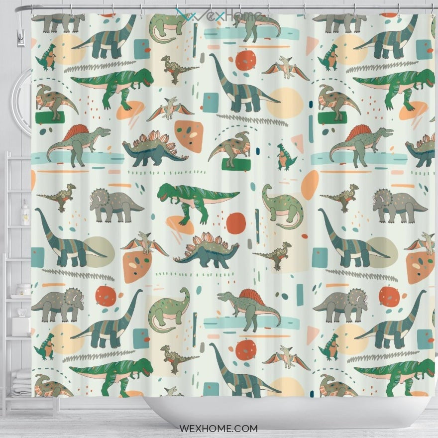 Dinosaur Shower Curtain