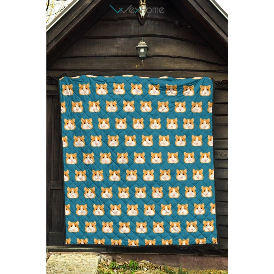 Guinea Pig Pattern Print Design 03 Premium Quilt