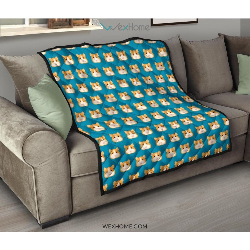 Guinea Pig Pattern Print Design 03 Premium Quilt