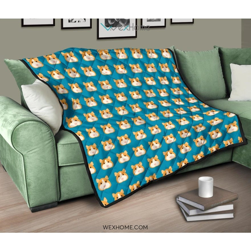 Guinea Pig Pattern Print Design 03 Premium Quilt