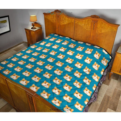 Guinea Pig Pattern Print Design 03 Premium Quilt