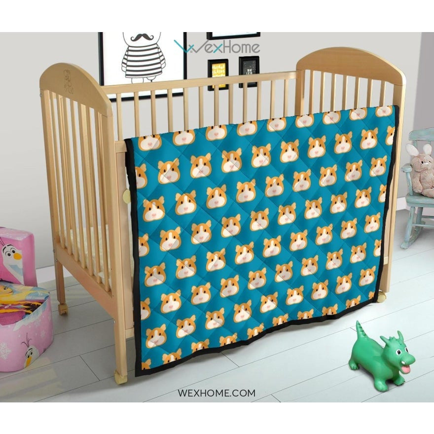 Guinea Pig Pattern Print Design 03 Premium Quilt