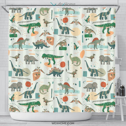 Dinosaur Shower Curtain