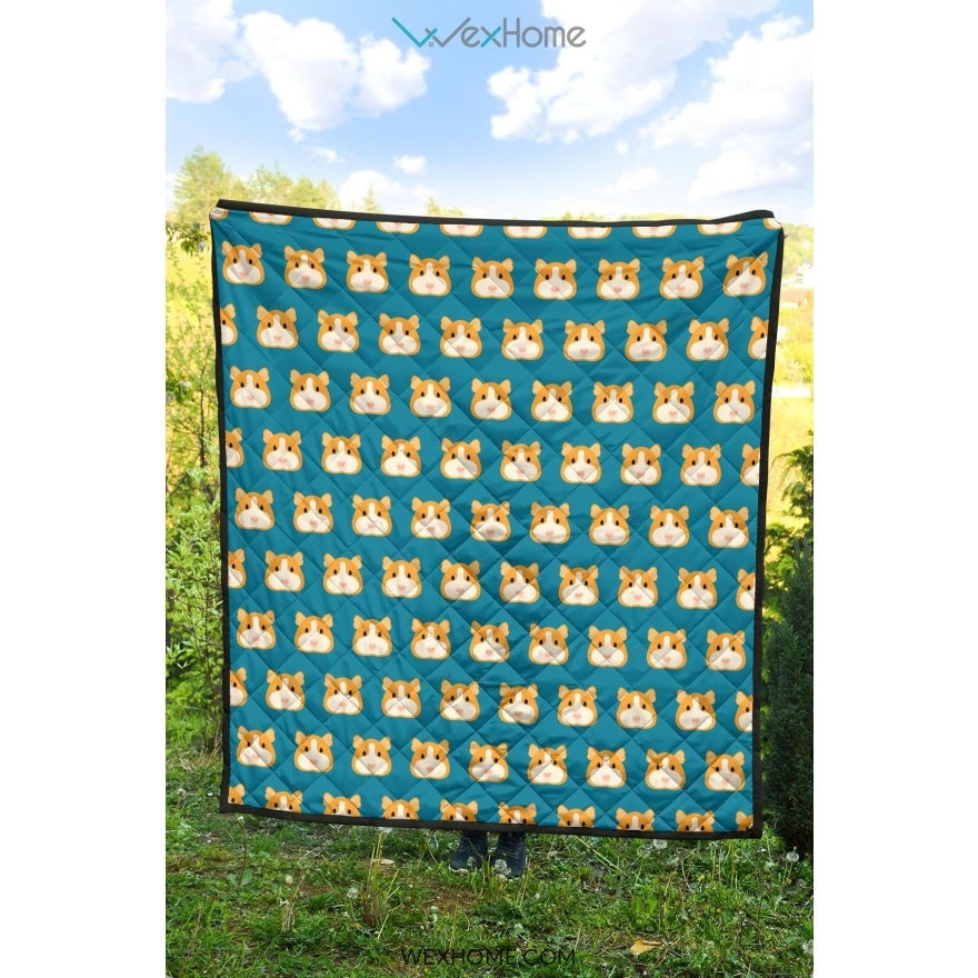 Guinea Pig Pattern Print Design 03 Premium Quilt
