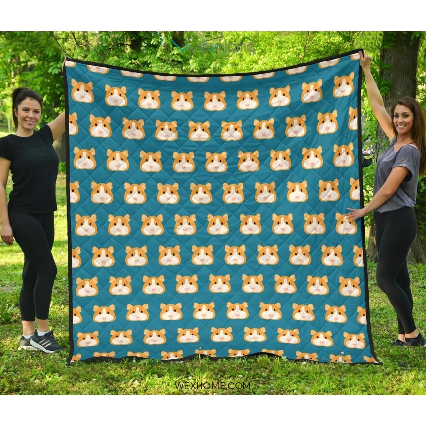 Guinea Pig Pattern Print Design 03 Premium Quilt