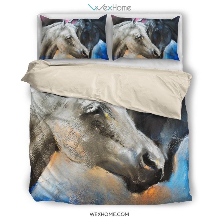 Horse HD Vintage Bedding Set
