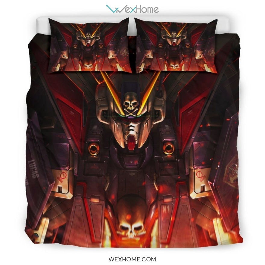 Gundam Unicorn Bedding Set - duvet cover and pillowcase set - Unique Design Amazing Gift