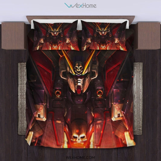 Gundam Unicorn Bedding Set - duvet cover and pillowcase set - Unique Design Amazing Gift