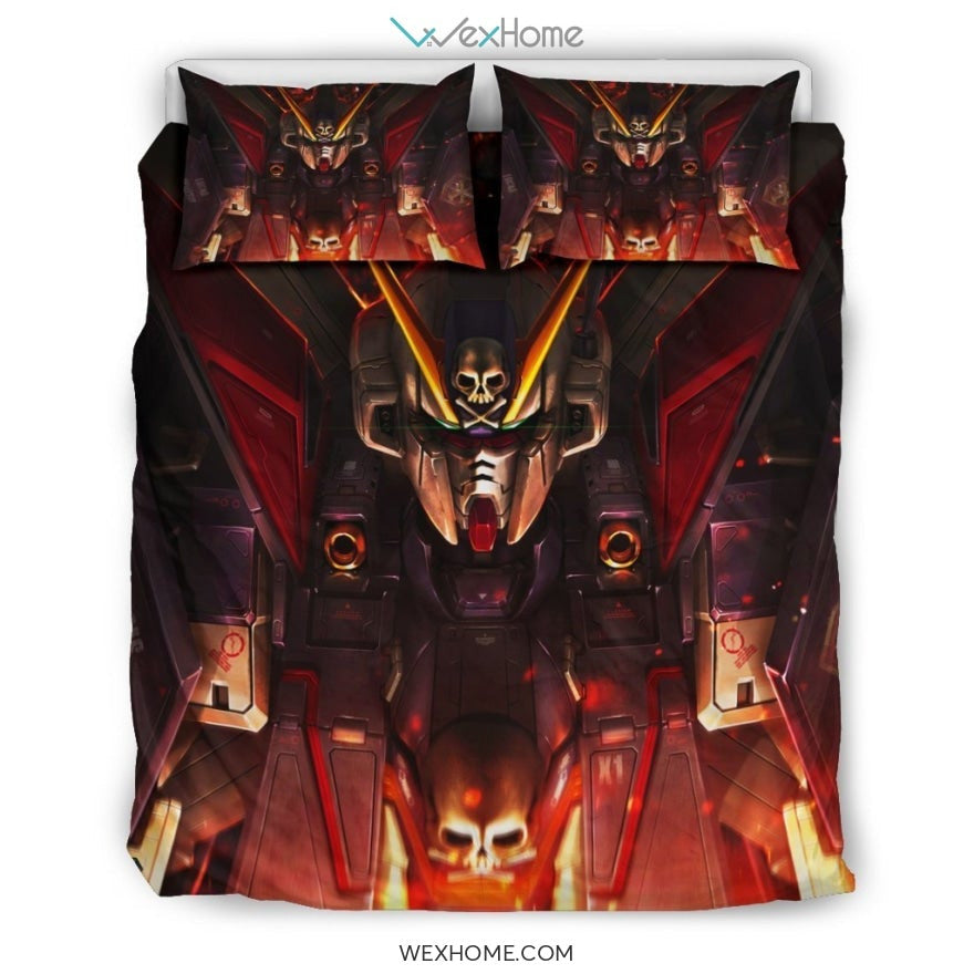 Gundam Unicorn Bedding Set - duvet cover and pillowcase set - Unique Design Amazing Gift