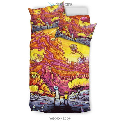 Rick And Morty Bedding Set 4 - duvet cover and pillowcase set - Unique Design Amazing Gift