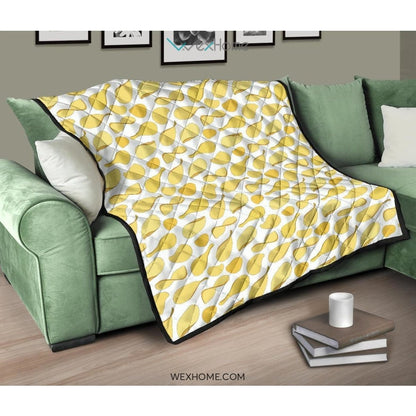 Potato Chips Pattern Print Design 02 Premium Quilt